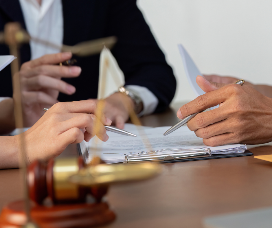 Court reporter providing accurate legal transcription during a deposition